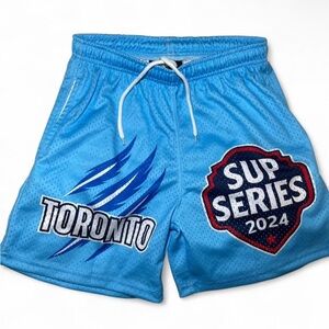 Toronto Sup Series 2024 Blue Drawstring Shorts - Brand New